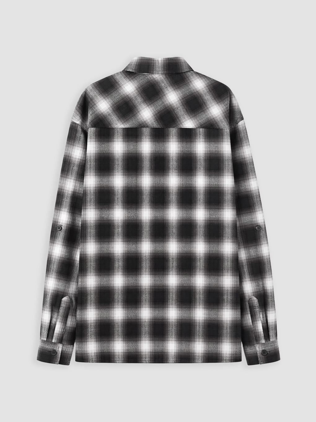 Plaid Patterned Boys' Oversize Fit Shirt-2
