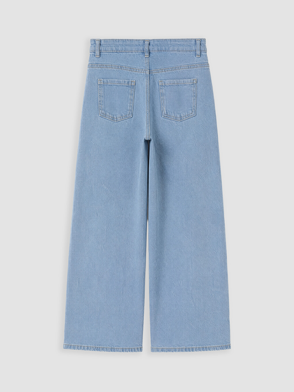 Regular Fit Stone Detailed Girls' Jeans-2