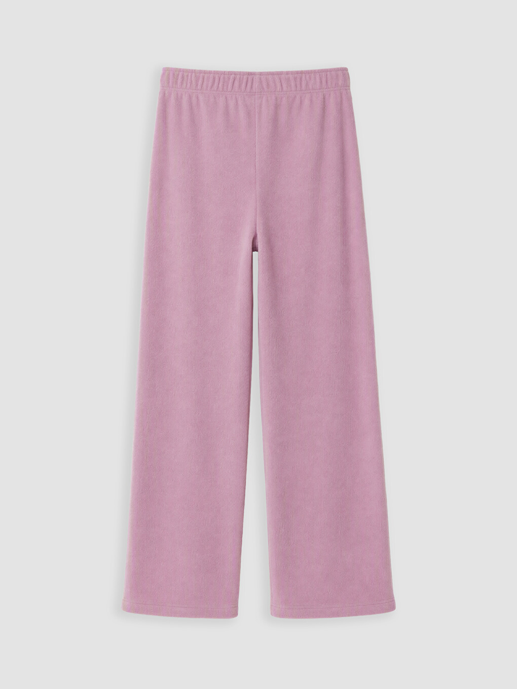 Lila Bisiklet Yaka Kız Çocuk Polar Pijama Takım-4