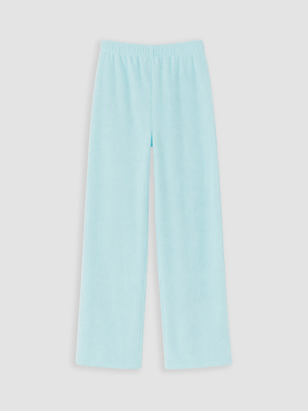 Turkuaz Bisiklet Yaka Kız Çocuk Polar Pijama Takım-4