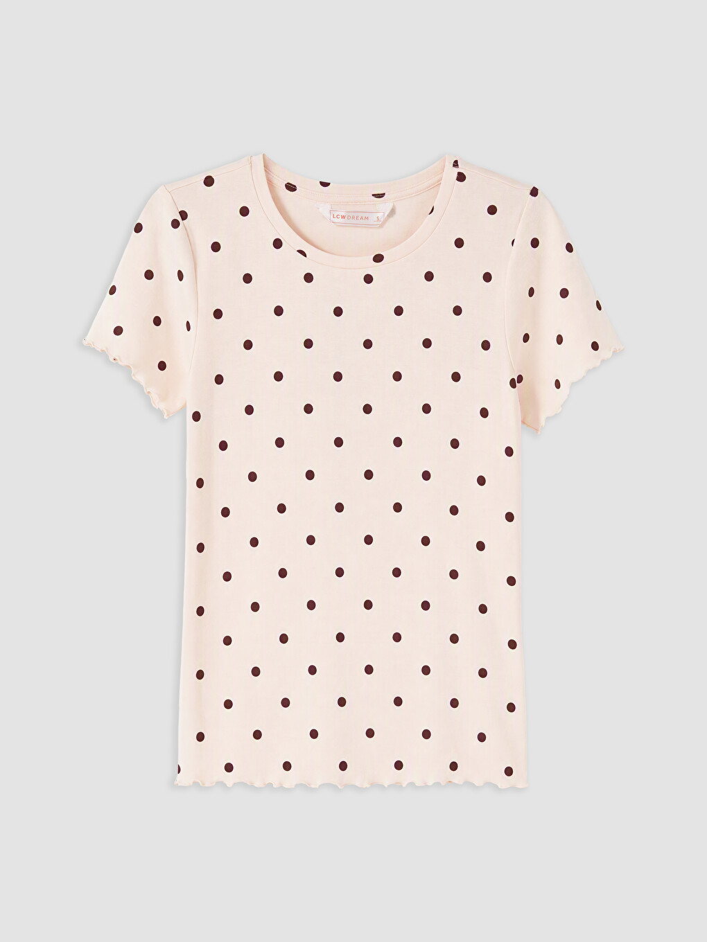 Pembe Puantiyeli Kadın Pijama Takım-1