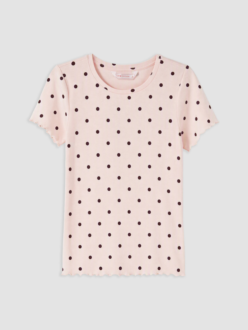 Pembe Puantiyeli Kadın Pijama Takım-5