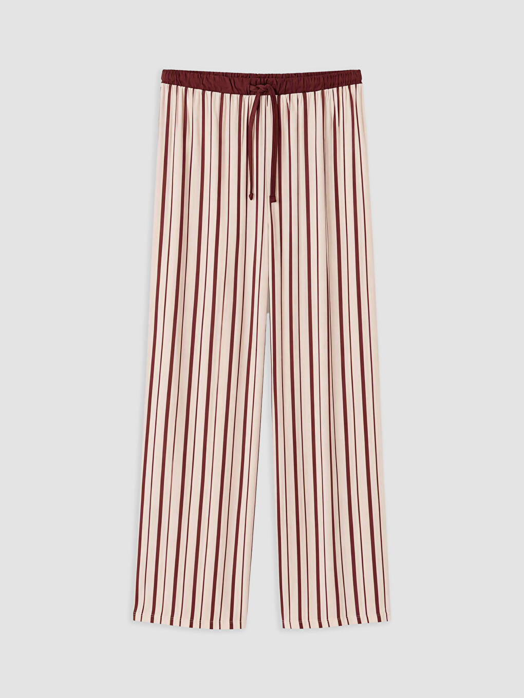 Pembe Bisiklet Yaka Desenli Kadın Pijama Takım-3