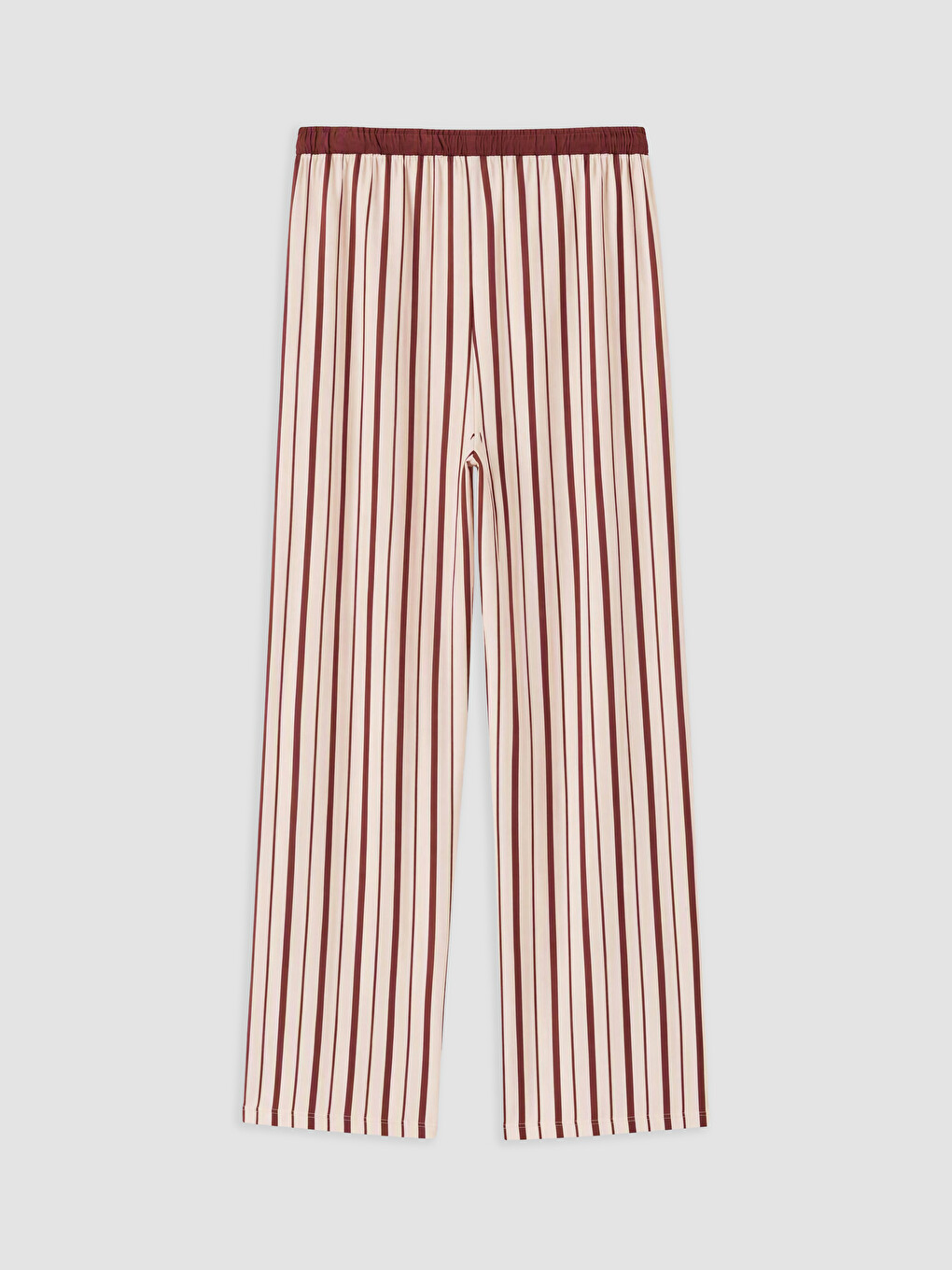 Pembe Bisiklet Yaka Desenli Kadın Pijama Takım-4