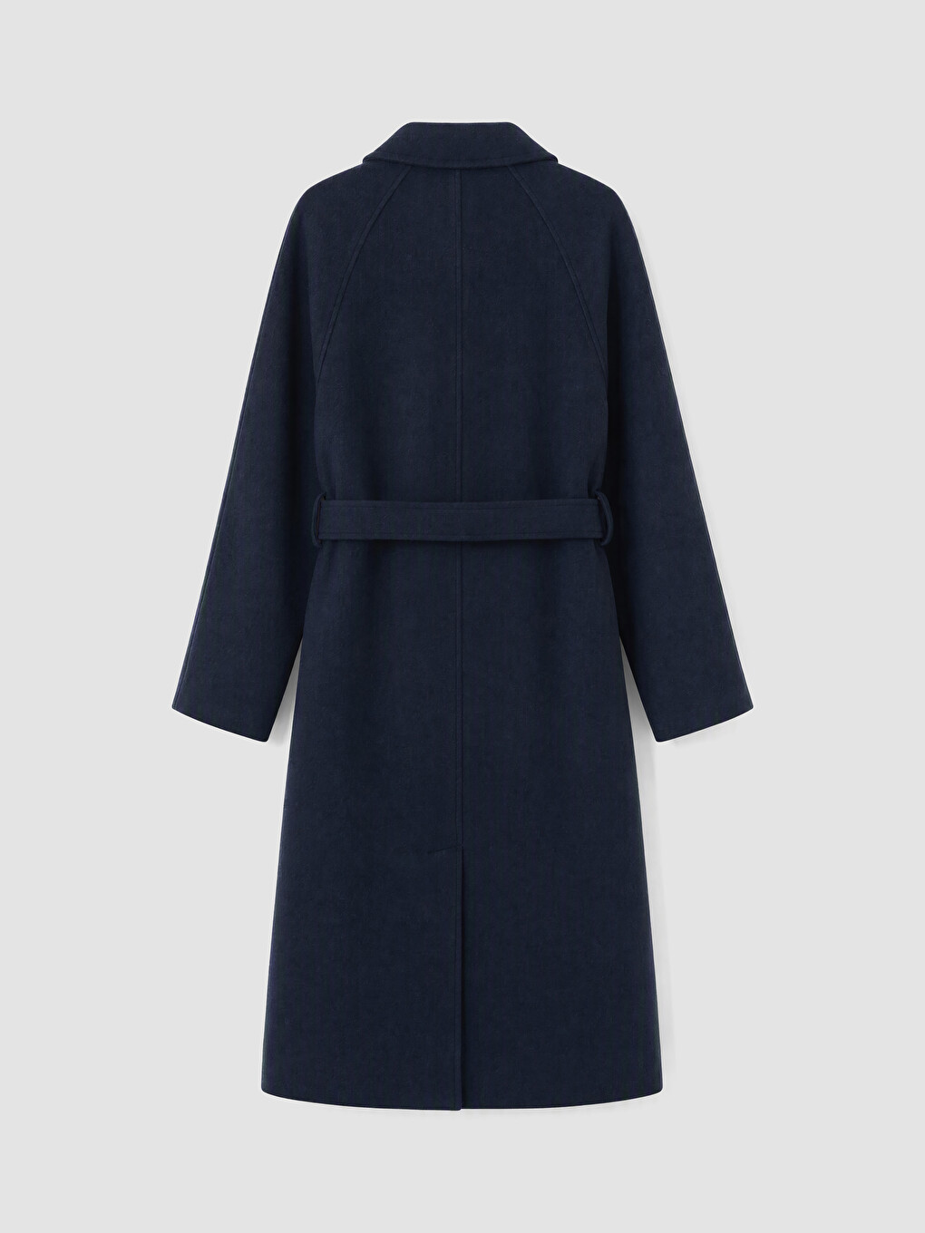 Double Breasted Collar Sashed Women's Cachet Coat-8