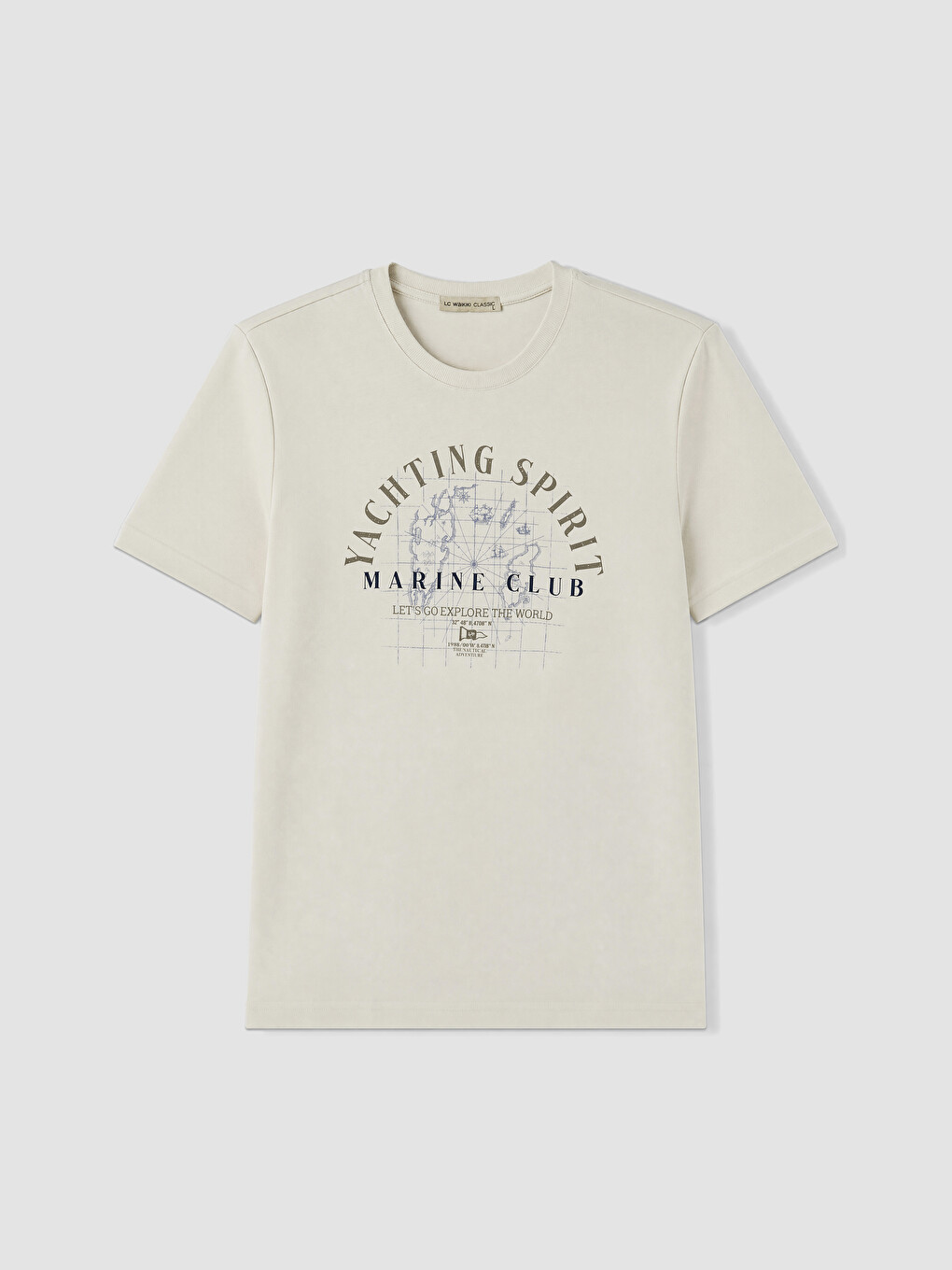 Man Beige T-shirt-3