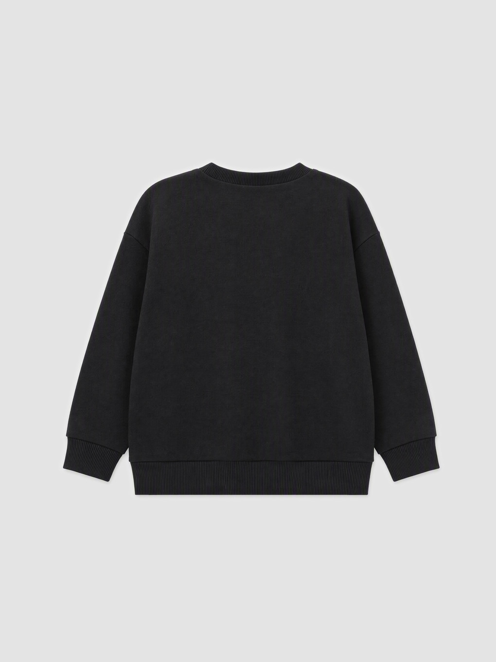 Siyah Baskılı Kız Çocuk Sweatshirt-1