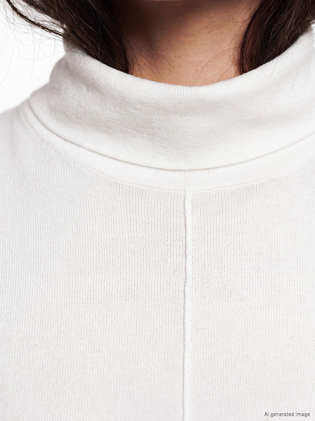 Turtleneck Women's Knitwear Sweater Vest-2