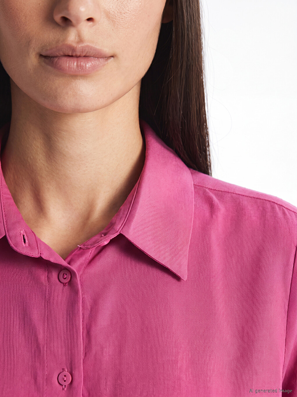 Oversize Modal Blended Women's Shirt Tunic-2