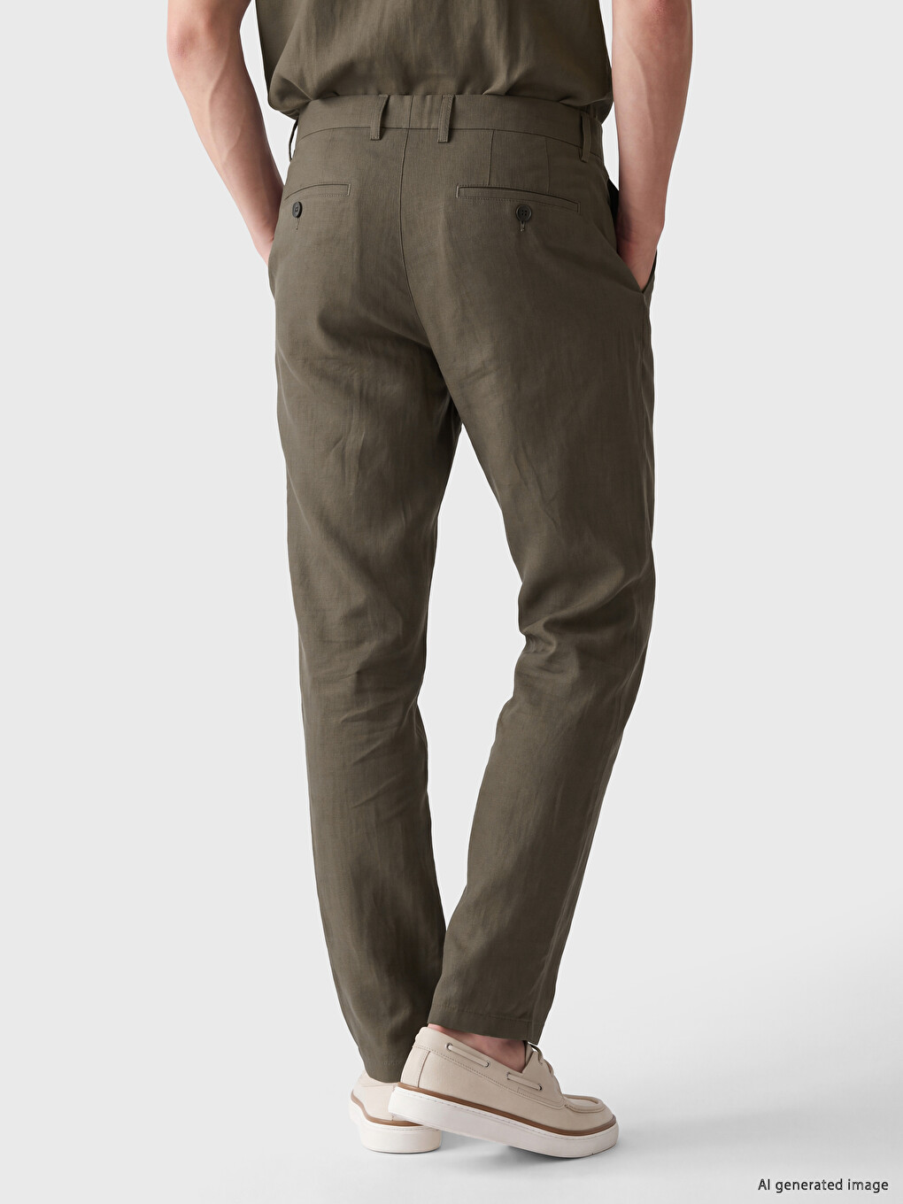 Kahverengi Regular Fit Erkek Pantolon-3