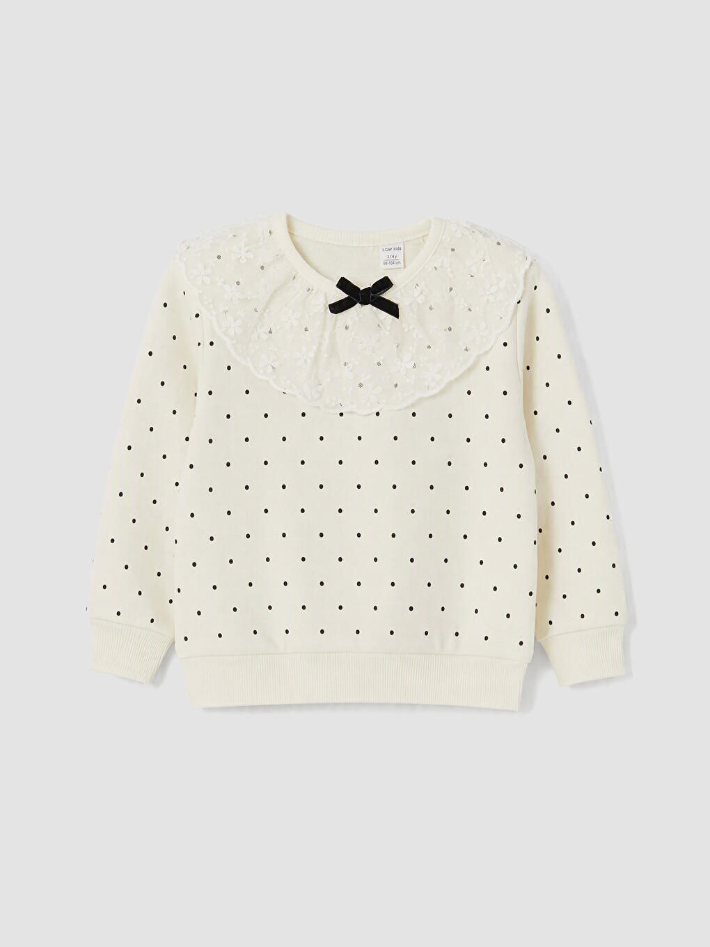 Girl Ecru Sweatshirt