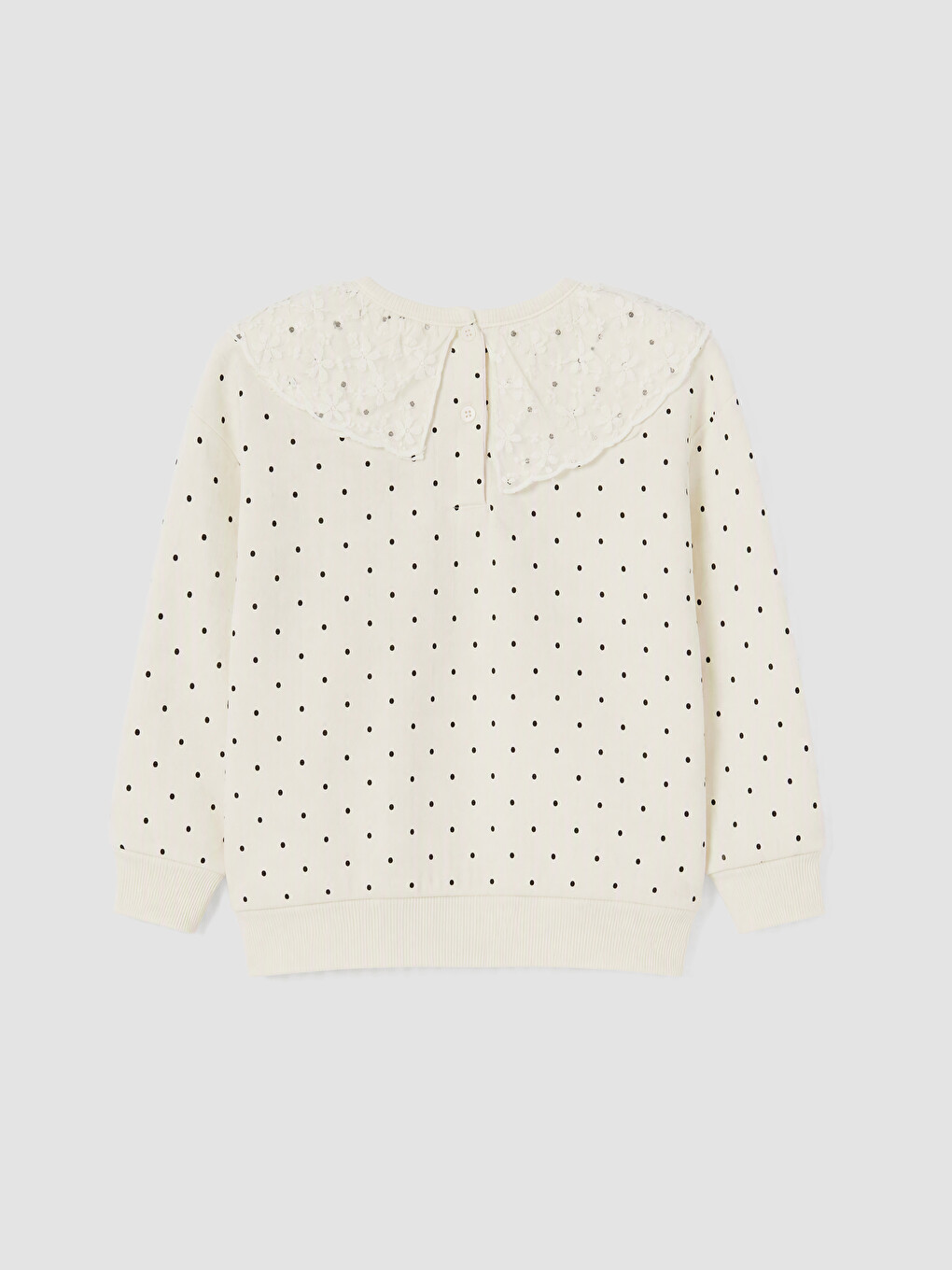 Girl Ecru Sweatshirt-3