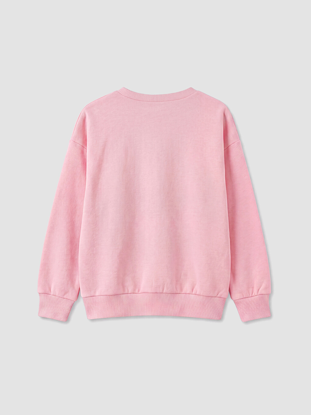 Pembe Stitch Baskılı Kız Bebek Sweatshirt-1