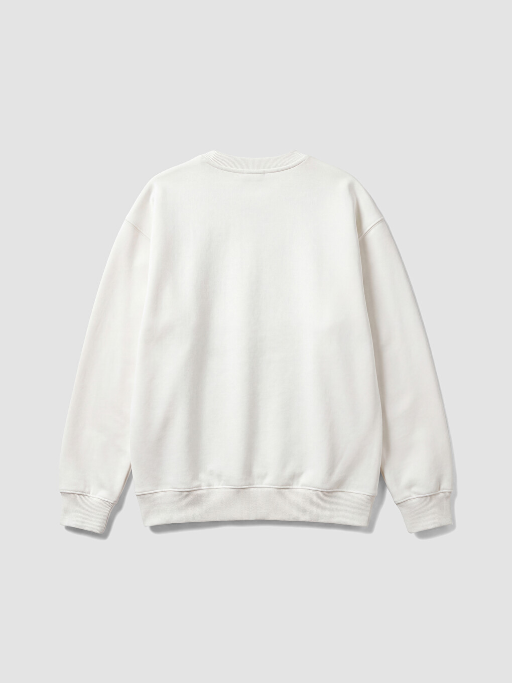 Ekru New York Baskılı Kız Çocuk Kalın Sweatshirt-3