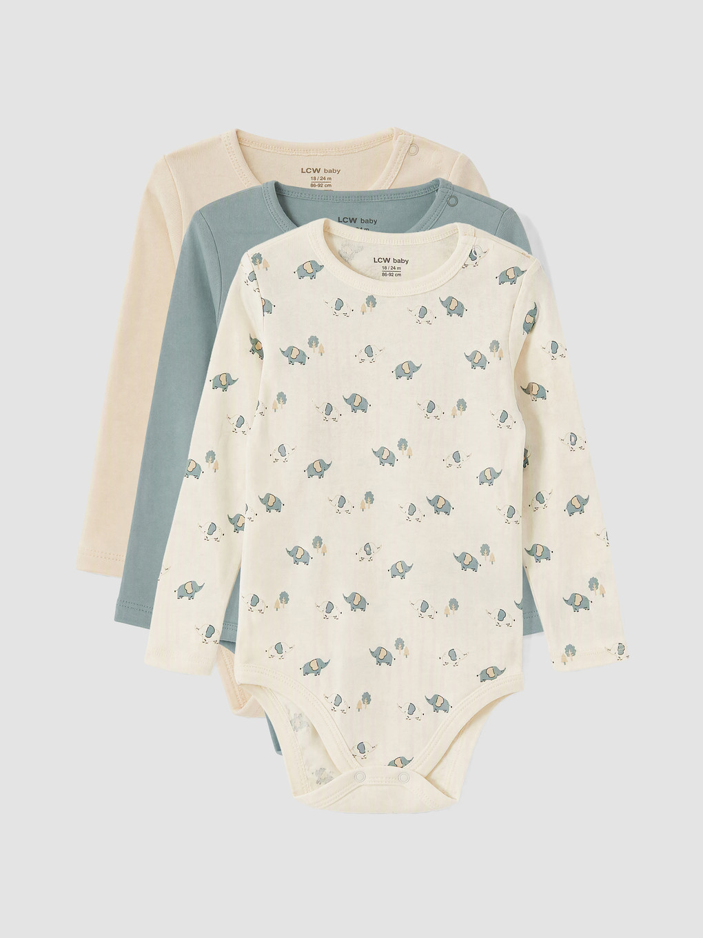 Baby Boy Beige Bodysuit