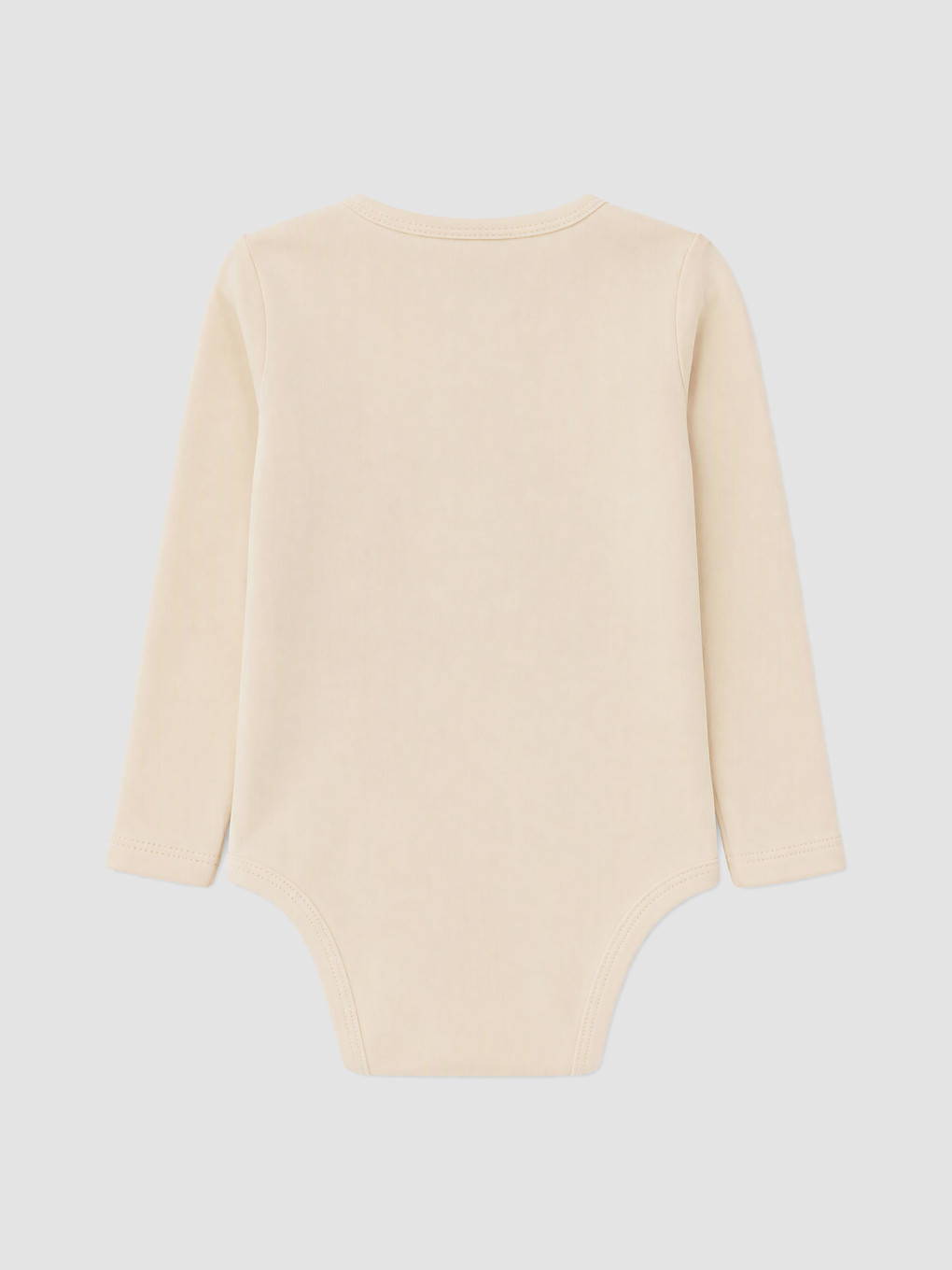 Baby Boy Beige Bodysuit-3