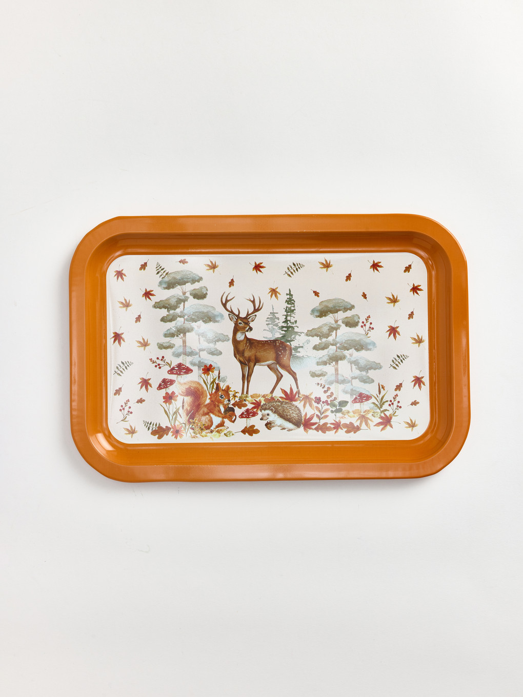 Deer Printed Tray 35 Cm-1