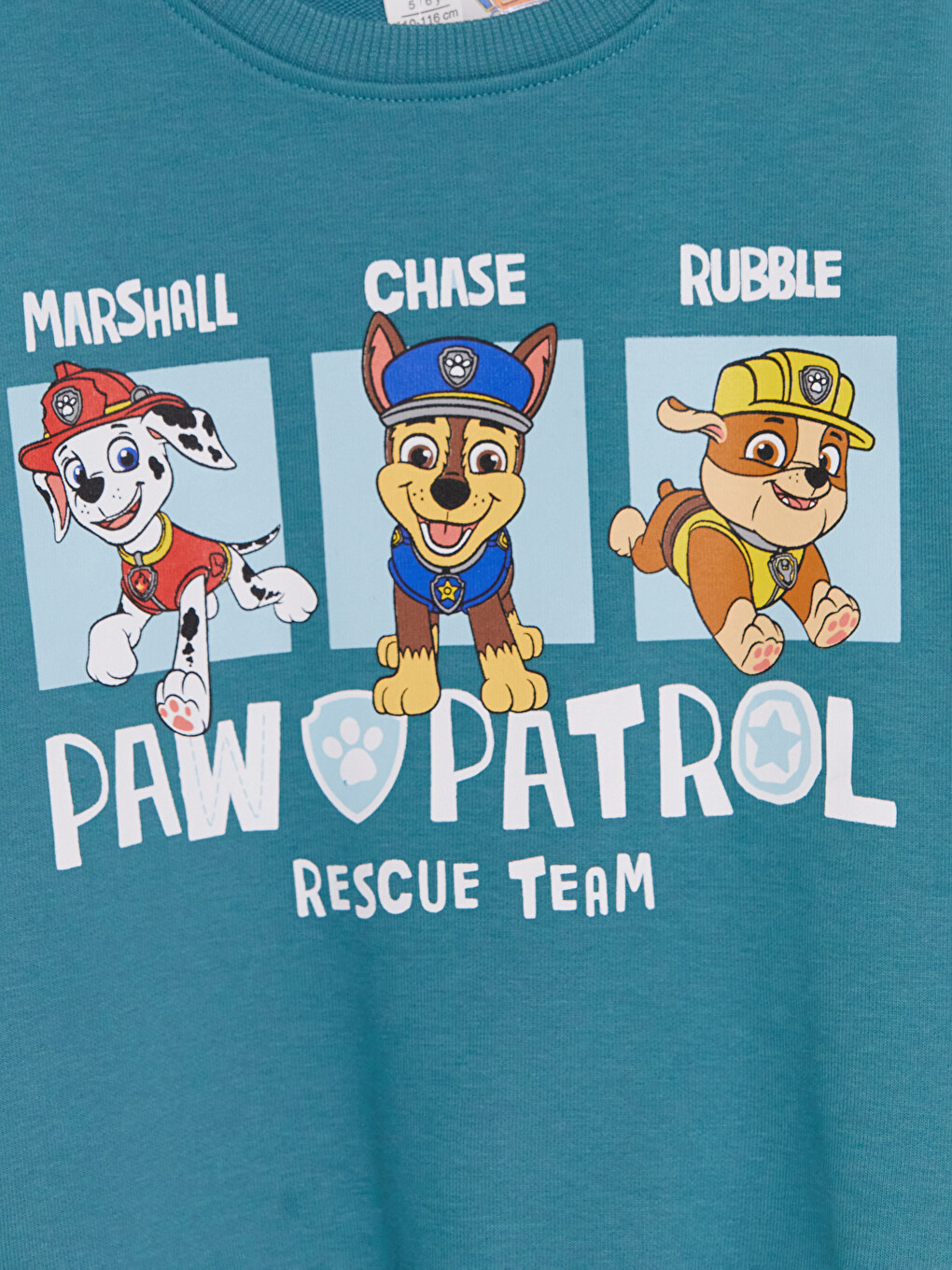 Turkuaz Paw Patrol Baskılı Sweatshirt-1