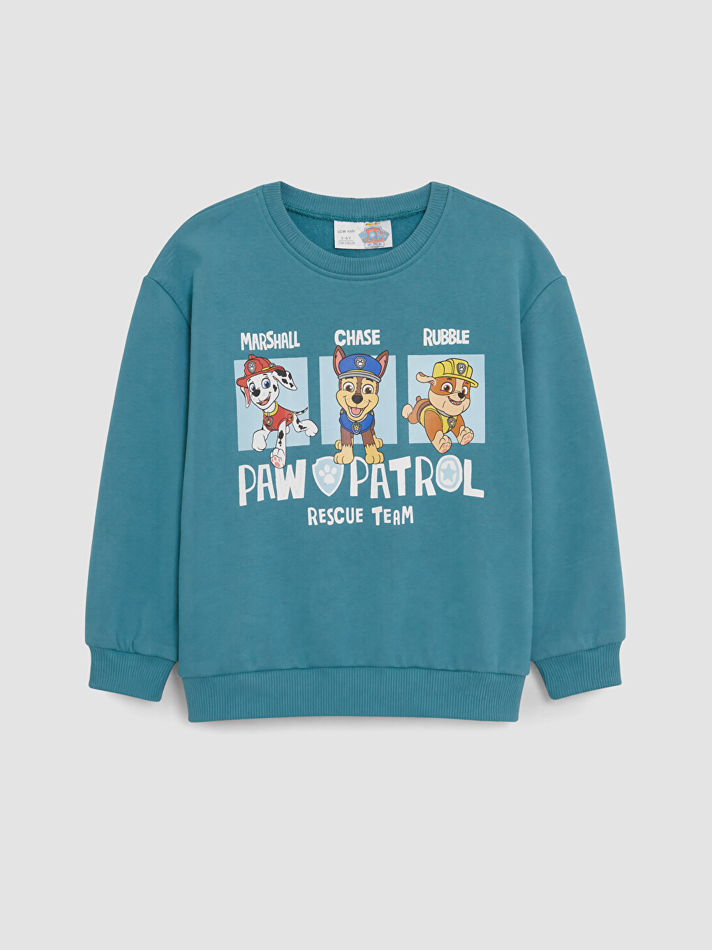 Turkuaz Paw Patrol Baskılı Sweatshirt