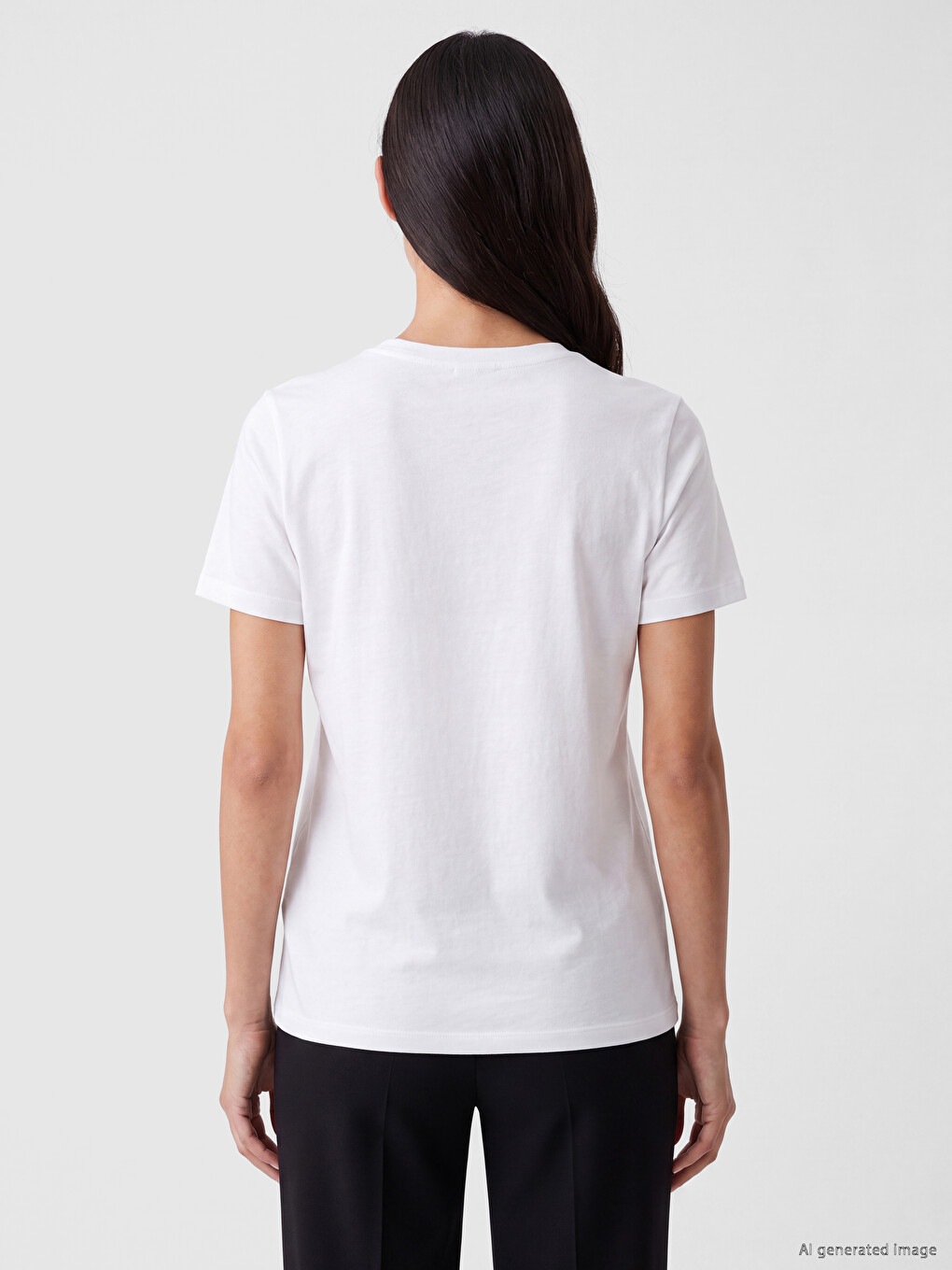 Crew Neck Women's T-shirt-3