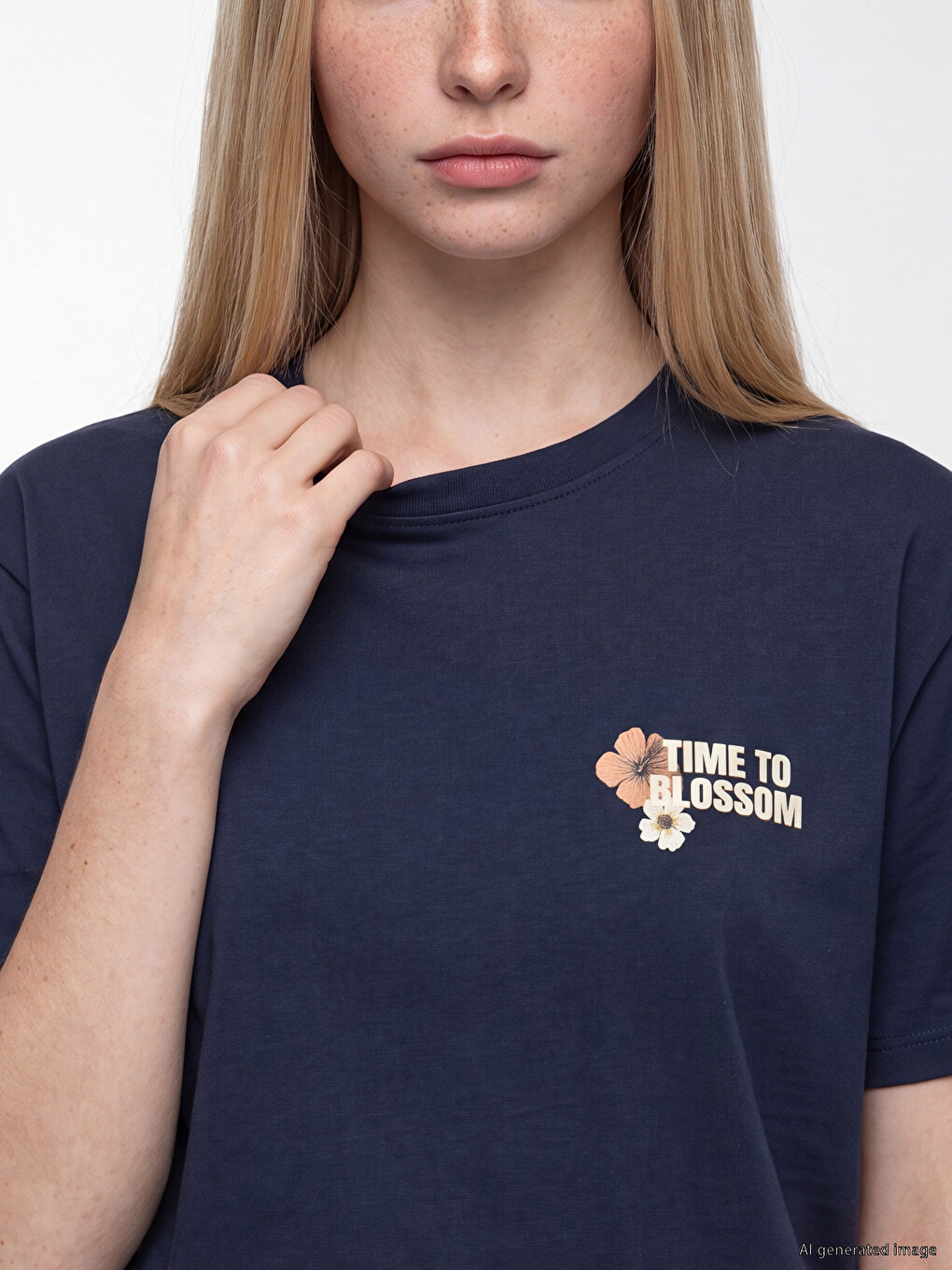 Femër Blu T-shirt-2