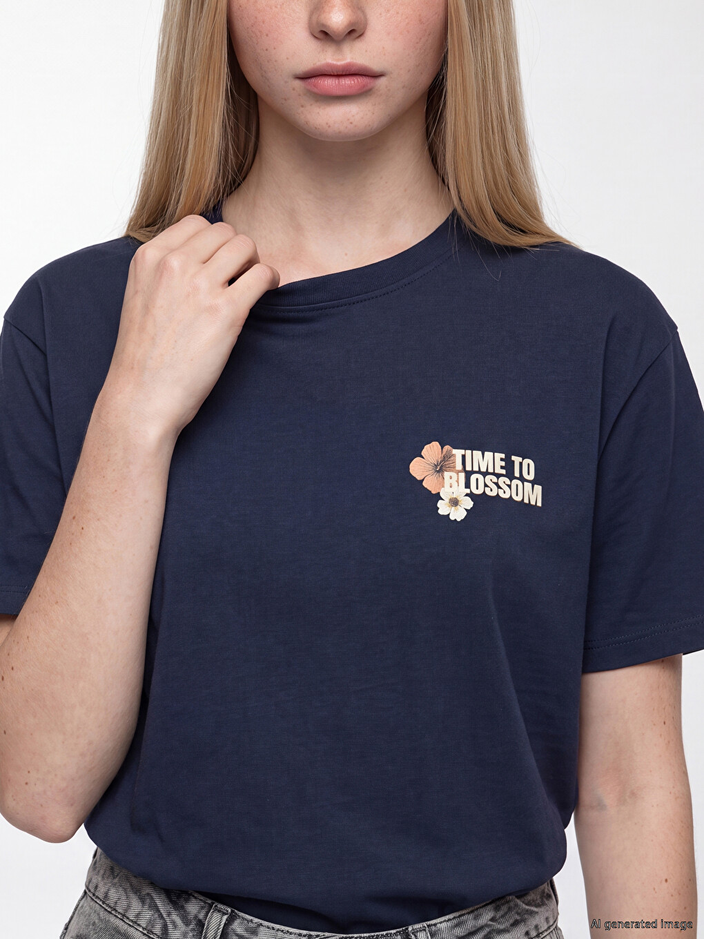 Printed 100% Cotton Women's T-shirt-2