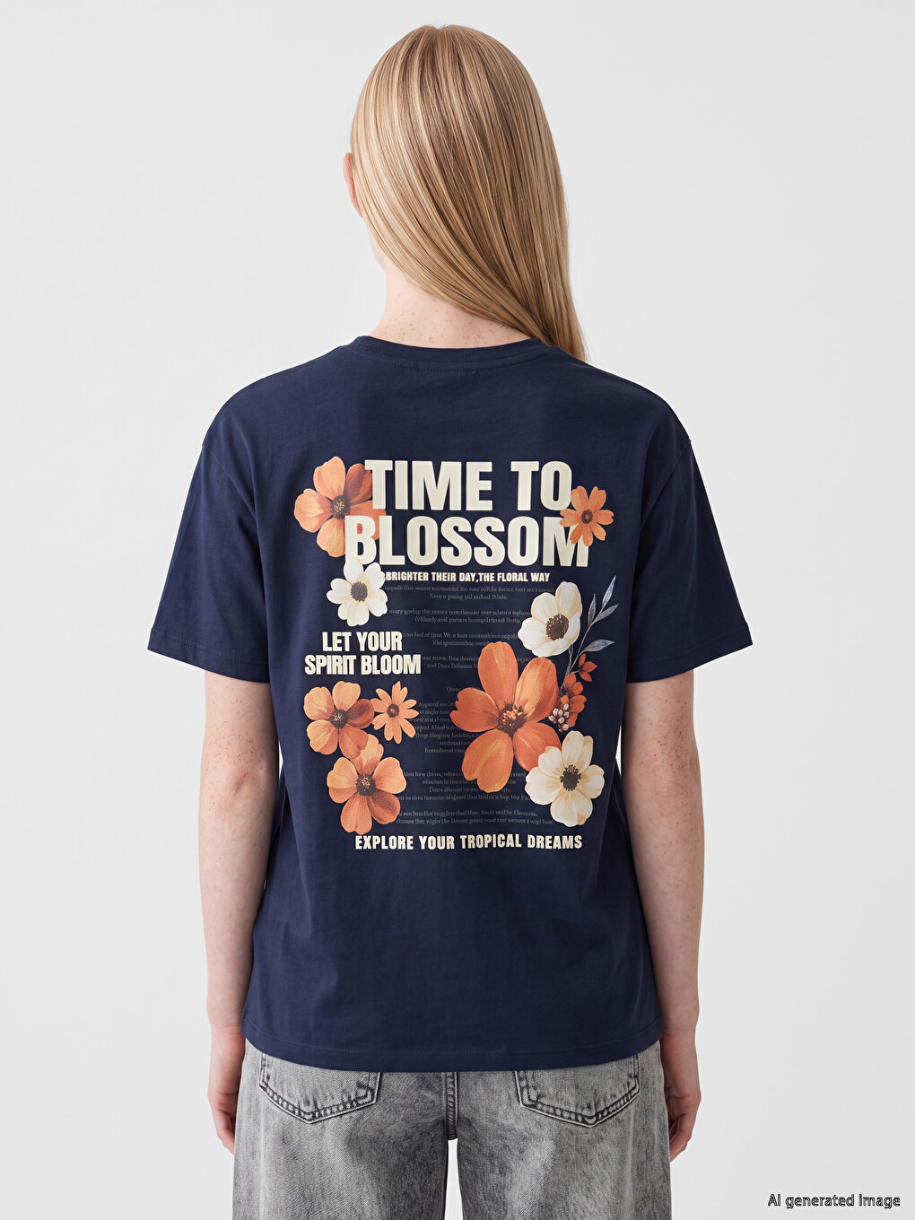 Printed 100% Cotton Women's T-shirt-3