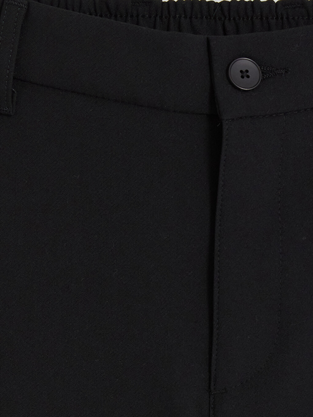 Siyah Regular Fit Gabardin Erkek Pantolon-1