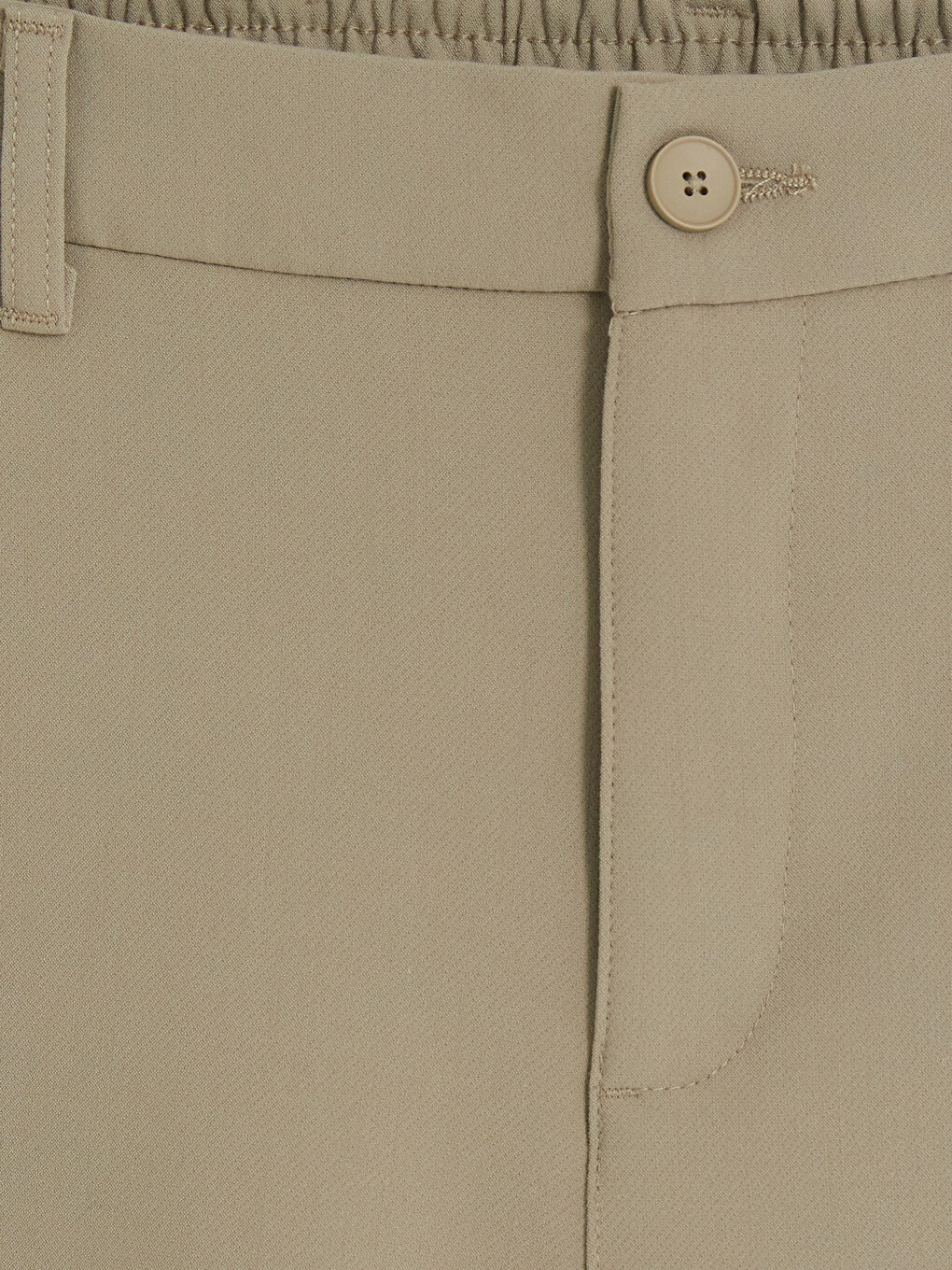 Bej Regular Fit Gabardin Erkek Pantolon-1