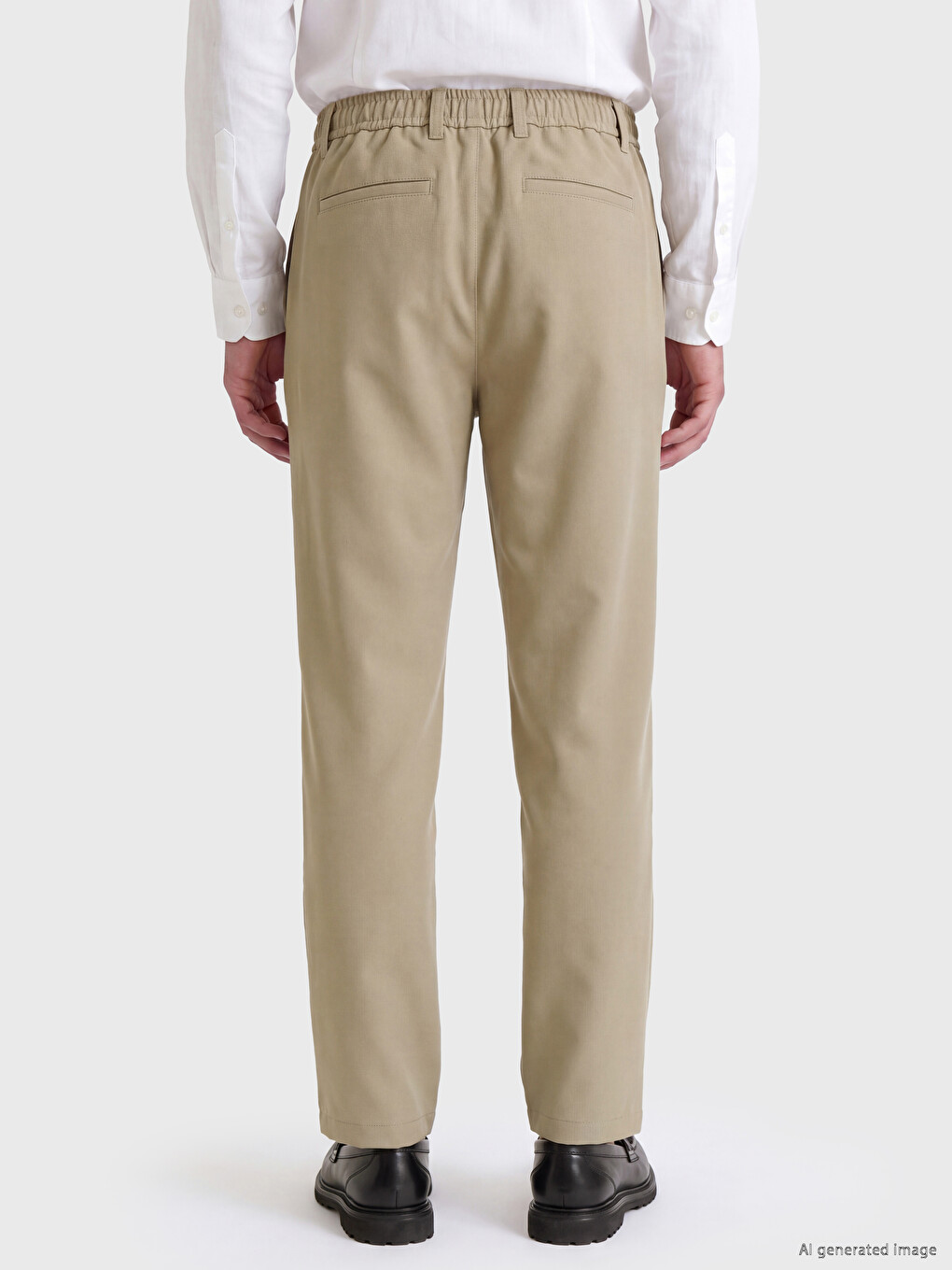 Regular Fit Gabardine Men's Trousers-3