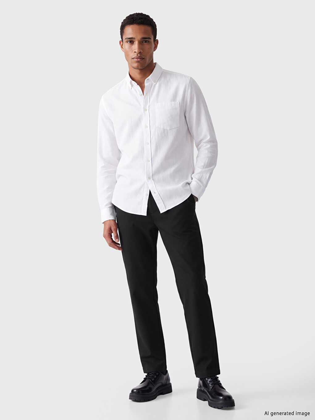 Man Black Trousers