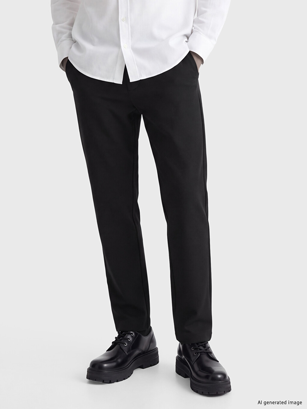 Man Black Trousers-1