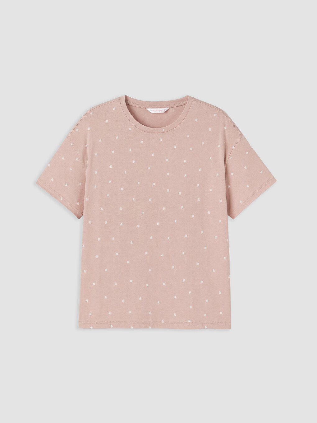 Woman Beige Shortie Pyjama Set-1