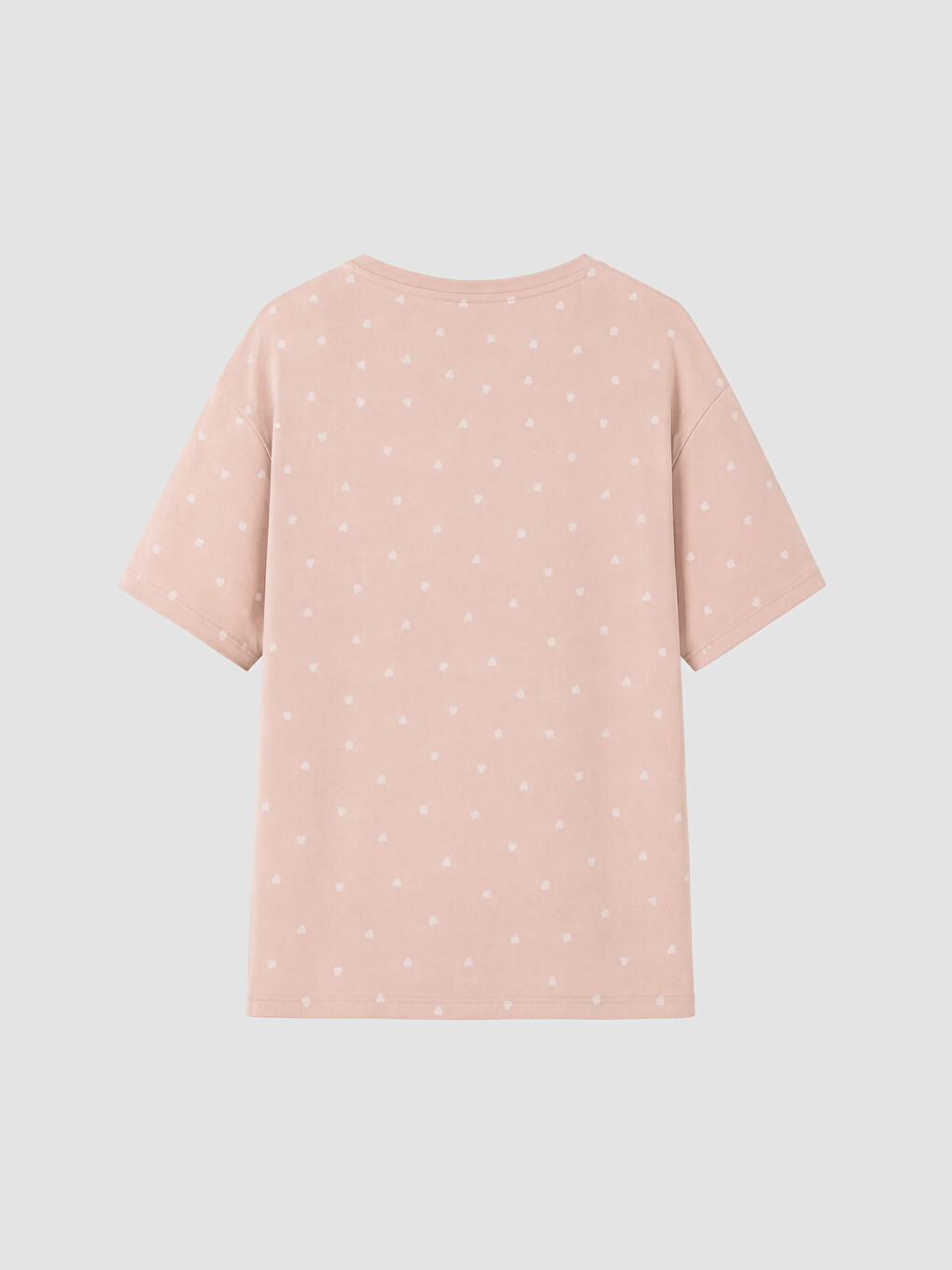 Bej Desenli Kadın Şortlu Pijama Takımı-7