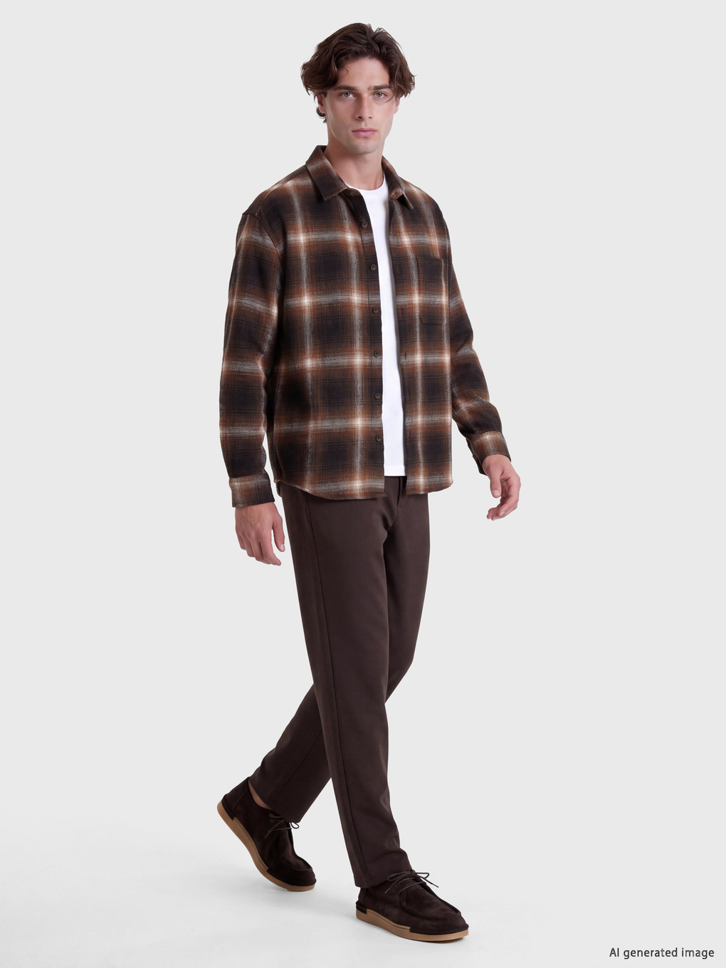 Man Brown Shirt-1