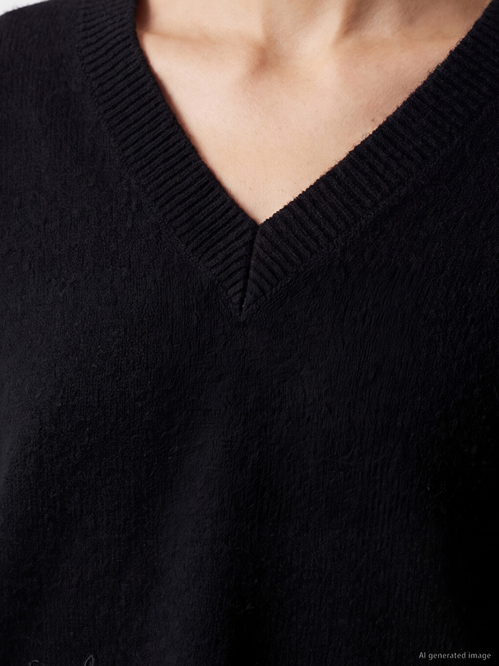 Lace Detailed Women's Knitwear Sweater-2