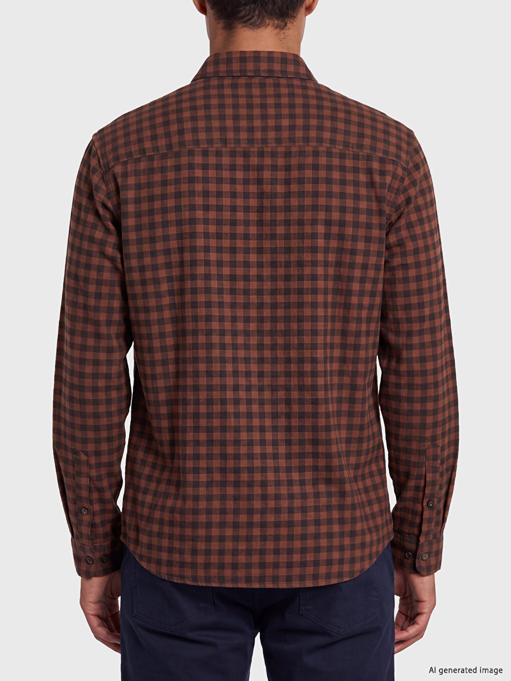 Man Brown Shirt-3