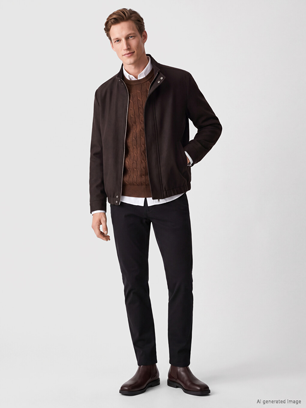 Man Brown Jacket-1