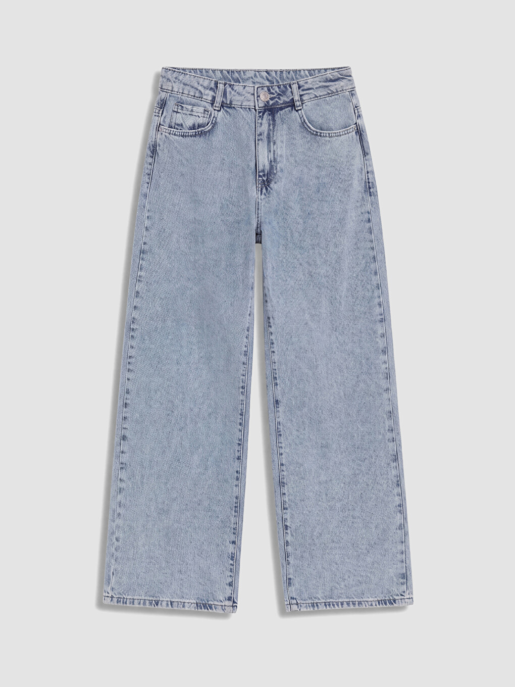 Mavi Wideleg Kız Çocuk Jean Pantolon