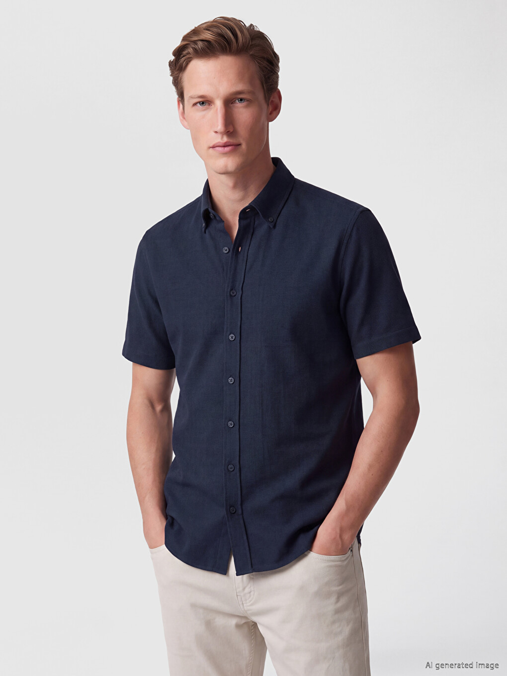 Man Navy Shirt