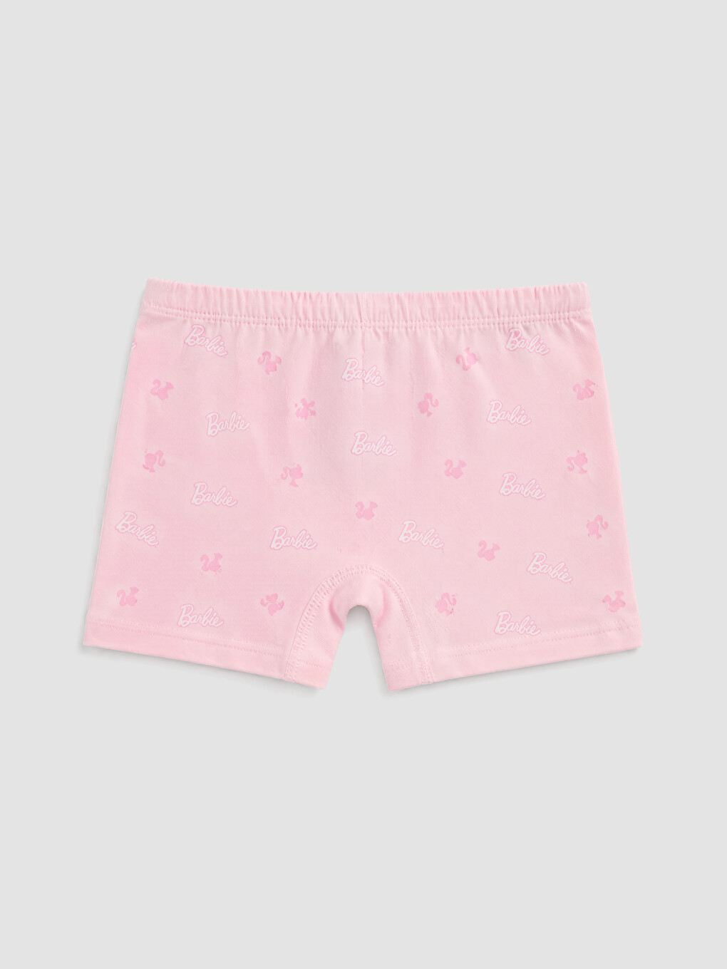 Pembe Kız Çocuk Barbie Baskılı Boxer 3'lü-1