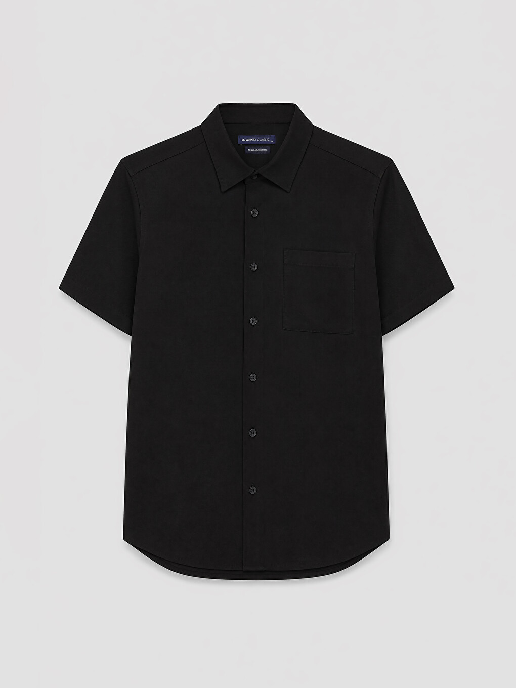 Siyah Regular Fit Erkek Gömlek