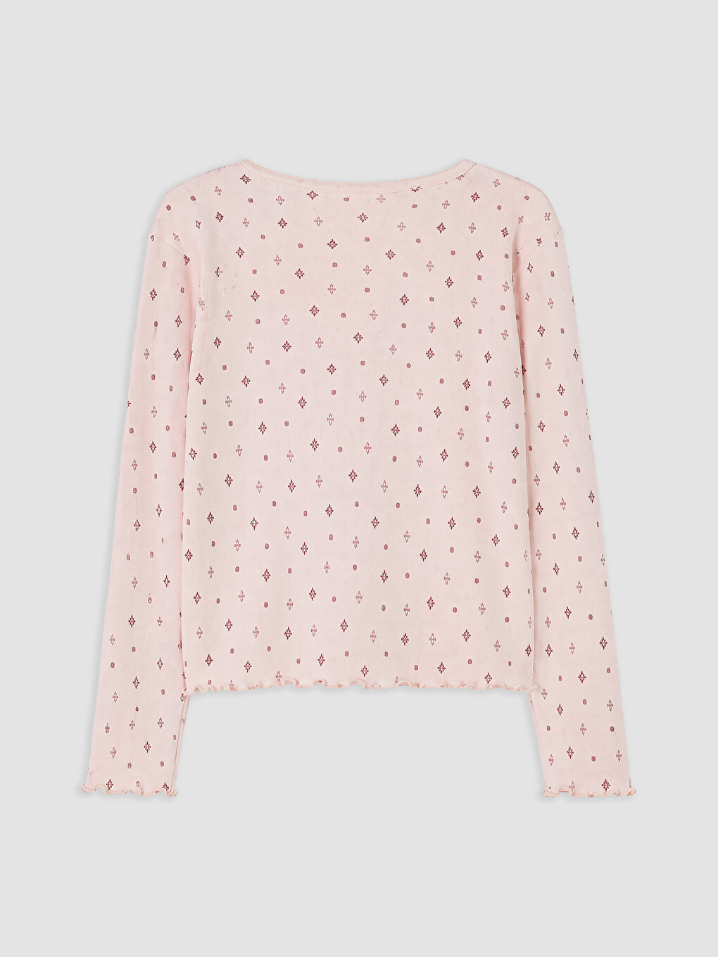 U Neck Patterned Women's Pyjamas Set-6