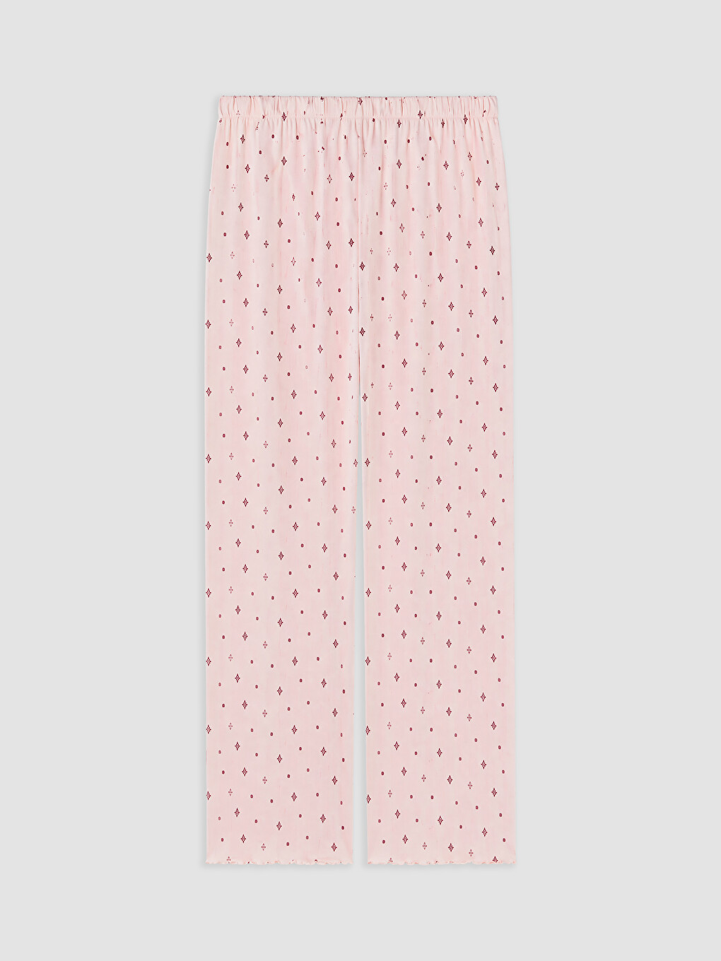 U Neck Patterned Women's Pyjamas Set-8