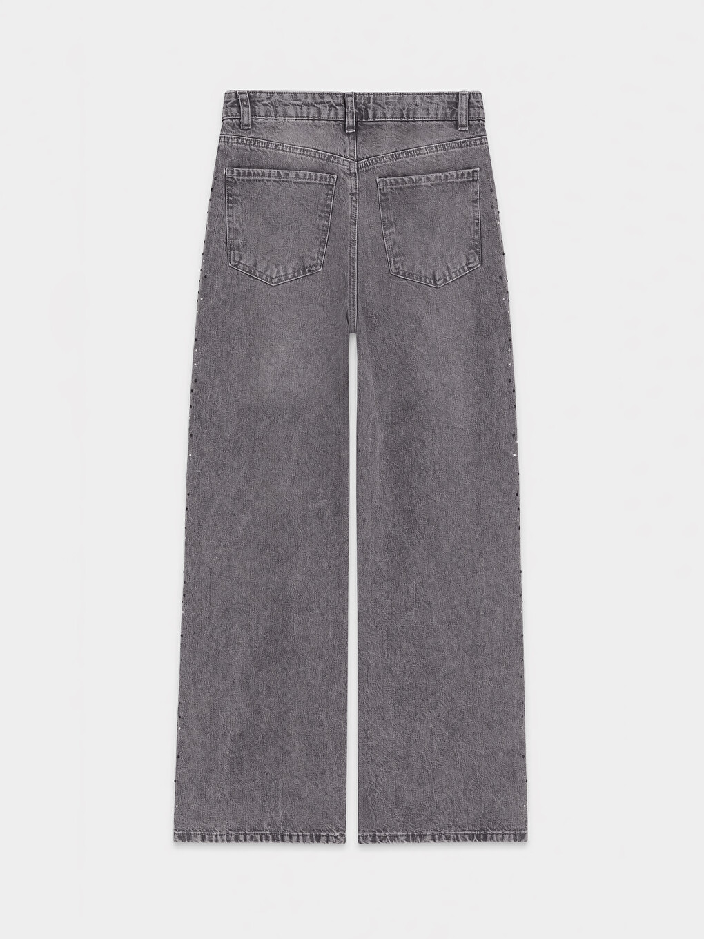 Straight Fit Rhinestone Embellished Women's Jeans-1