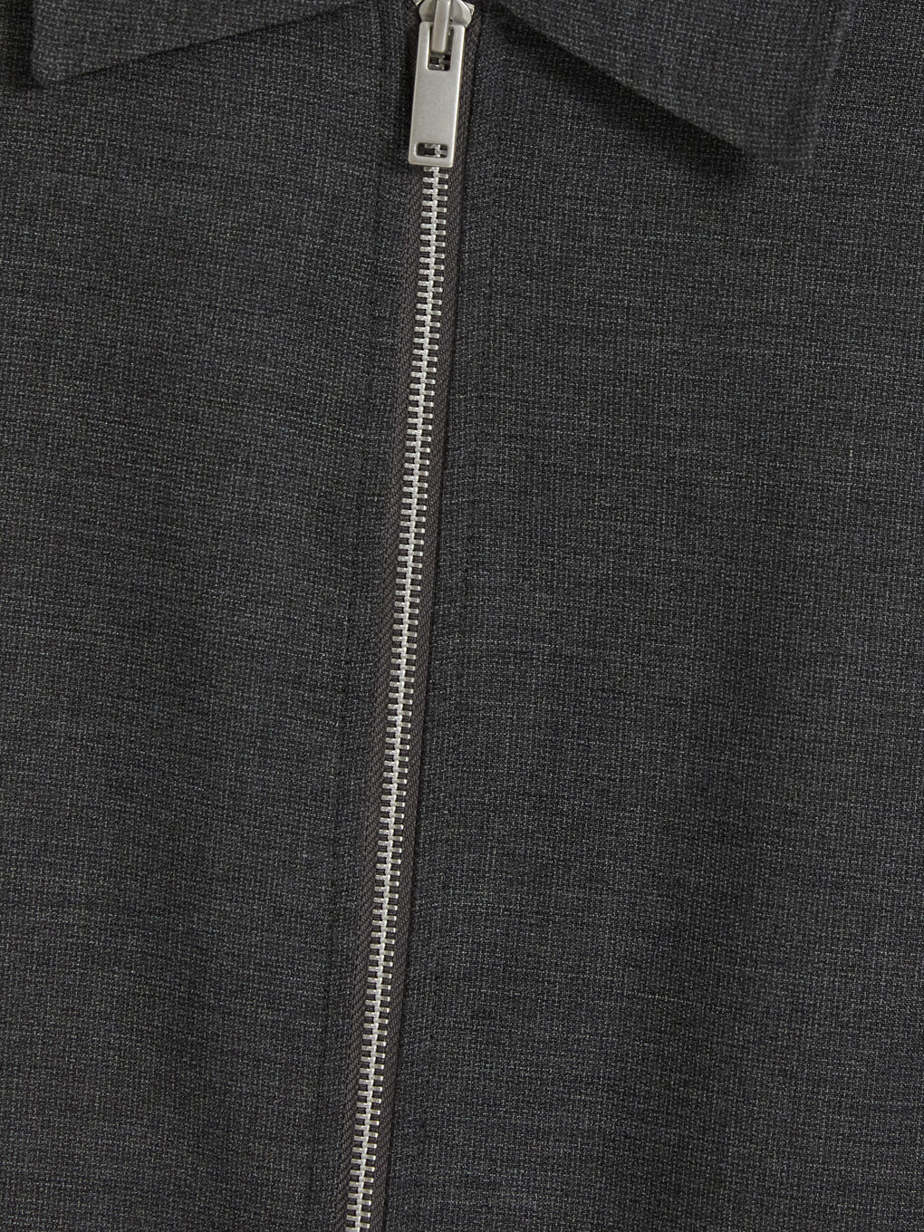 Gri Regular Fit Armürlü Erkek Ceket-2