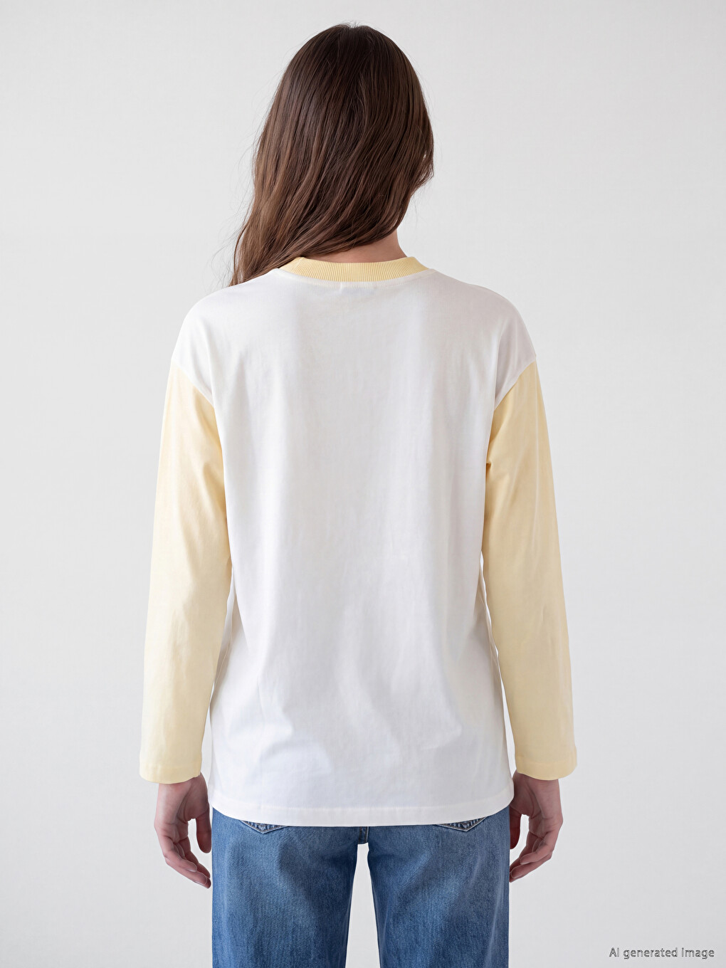 Color Block Oversize Women's Sweatshirt Tunic-3