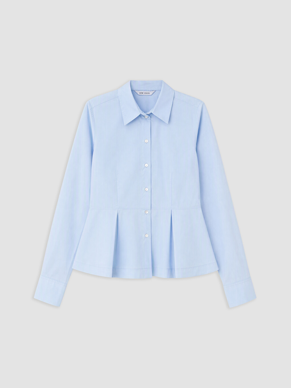 Peplum Poplin Women's Shirt-4