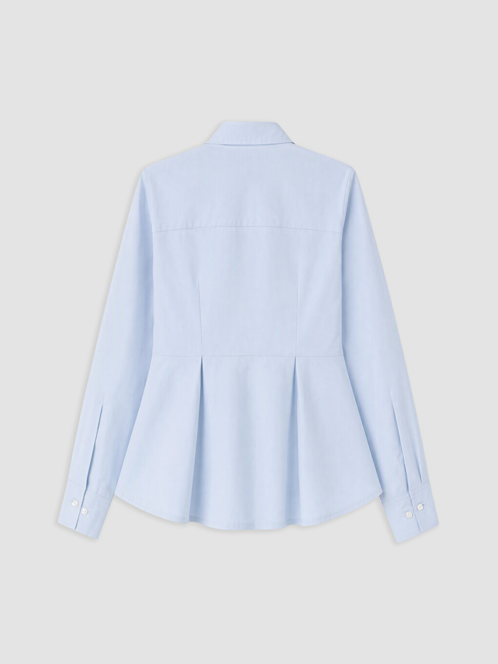 Peplum Poplin Women's Shirt-5