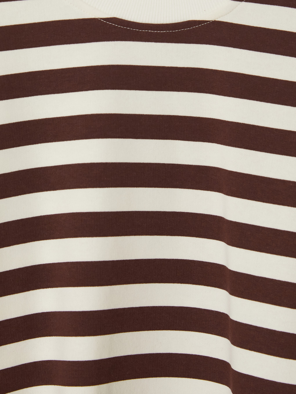 Kahverengi Çizgili Kız Çocuk Sweatshirt-2